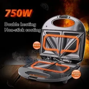 Rashnik Electric 2 Slice Bread Toaster / Sandwich Maker