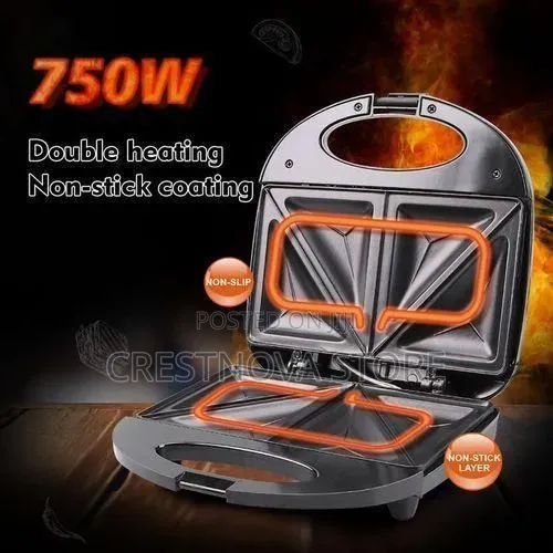 Rashnik Electric 2 Slice Bread Toaster / Sandwich Maker