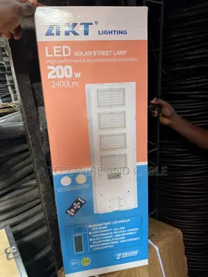 AKT 200W LED Solar Street Light – 2400LM