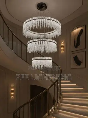 LED Sparkling Crystal Chandelier (Silver Body Size 800mm)