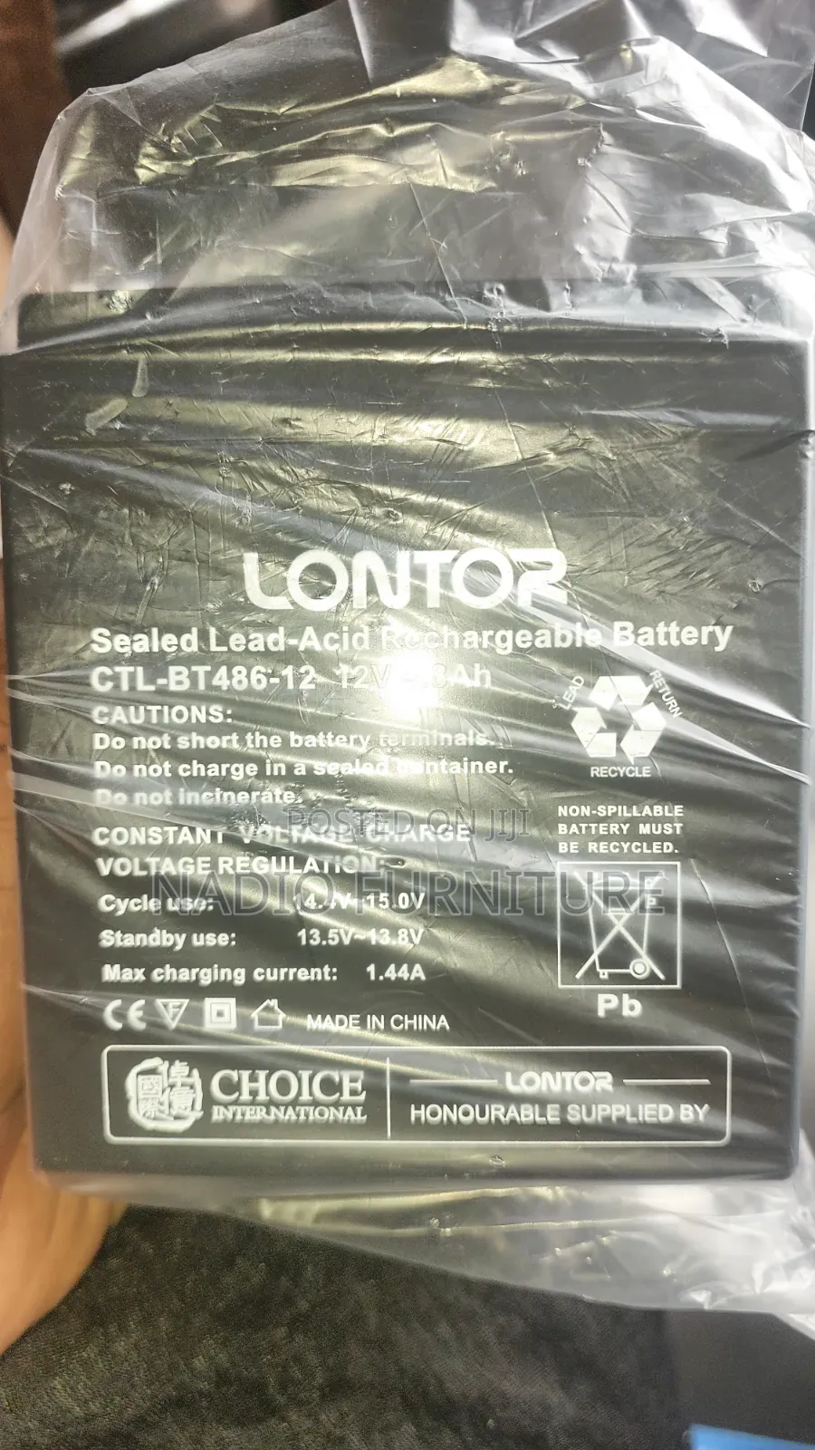 Lontor Rechargeable Battery