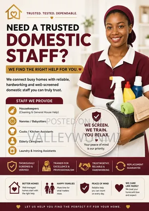 Domestic Staff Always Available