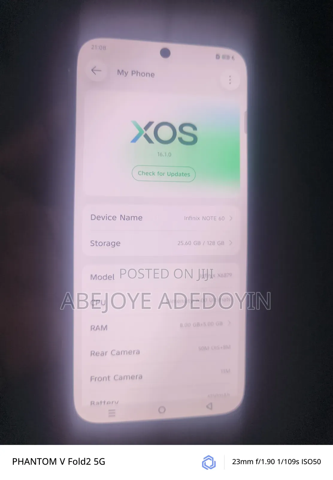 Infinix Note 60 128 GB Graphite