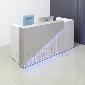 DSK29 Miami Design 6ft Receptionist Desk W/ Ligthing