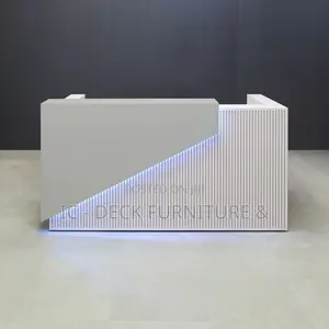 DSK29 Miami Design 6ft Receptionist Desk W/ Ligthing