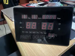 Large LED Digital Wall and Desk Calendar Clock