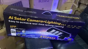 450W Solar Camera Street Light – 2-in-1 Security & Lighting System