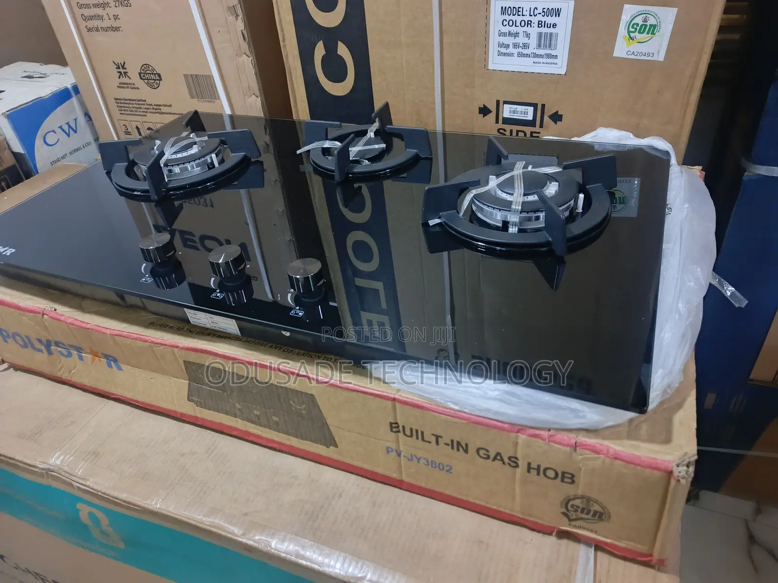 Polystar Robust 3 Burner Gas Hob PV-JY3802