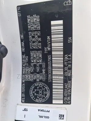 Toyota Sienna 2011 White