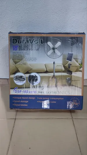 Duravolt 18" AC/DC 27w Inverter Energy Saving Copper Coil Standing Fan