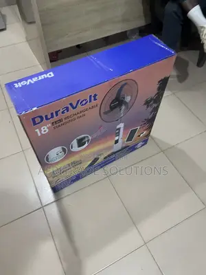 Duravolt 18′′ Solar Rechargeable Fan