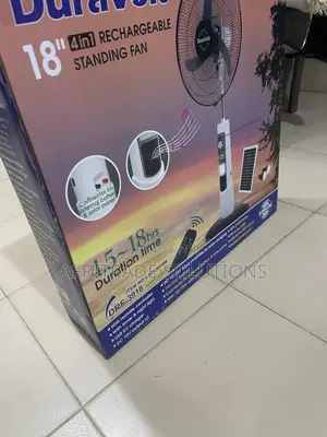 Duravolt Solar Standing Fan 18 Inches