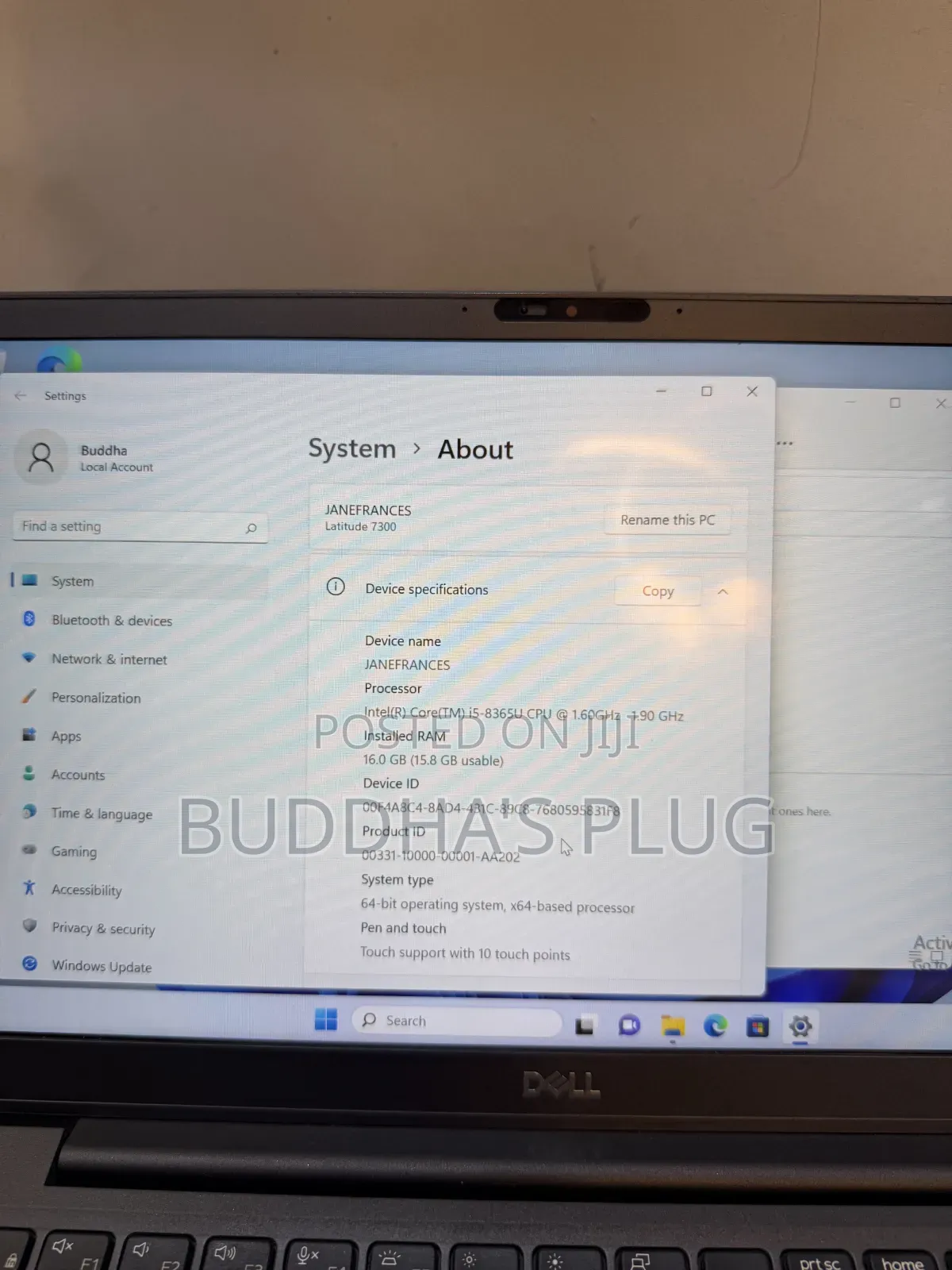 Laptop Dell Latitude 7300 16GB Intel Core i5 SSD 256GB