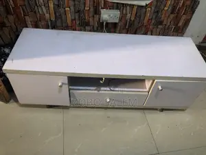 White Wooden TV Stand and Media Console With Storage Drawers