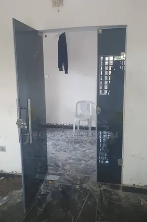 10mm Tempered Black Glass Frameless Door | Modern Luxury Entrance