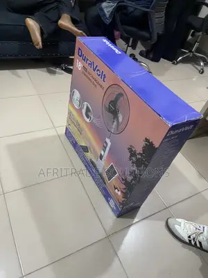 Duravolt 18′′ Solar-Powered Standing Fan