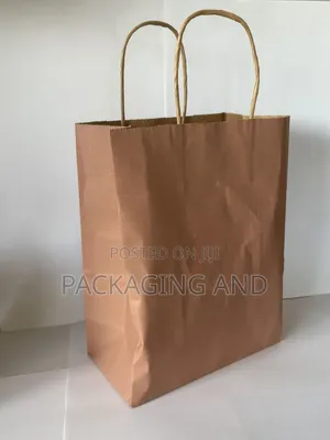 Use for Weddings & Retail — A5 Brown Kraft Paper Bags (5×3×8in)