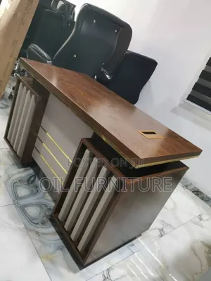 Modern L-Shaped Executive Office Table With Side Storage 1.4meter