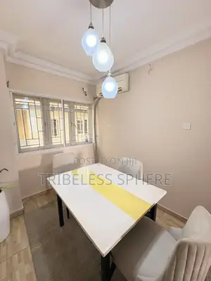 Modern Custom-Made Concrete Dining Table – White & Gold