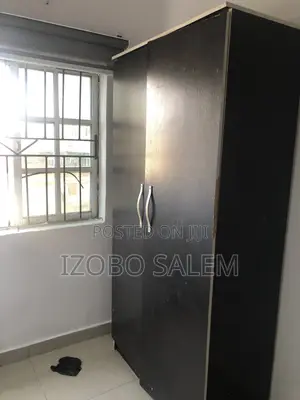 Modern Black 2-Door Wardrobe / Armoire