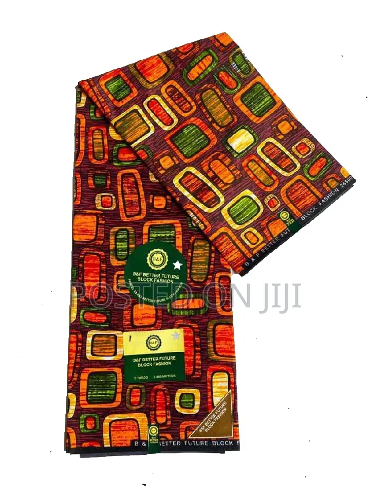 B F Small Print Ankara 6 Yards - Wholesale Aso Ebi - Lagos