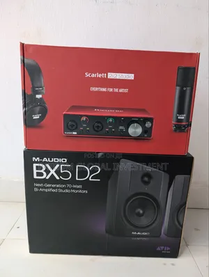 Complete Studio Set, Original Focusrite, Monitor, Mic and Headphone