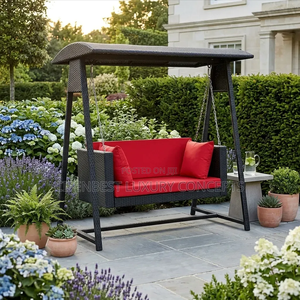Two Seaters Rattan Swing for Balcony/Patio