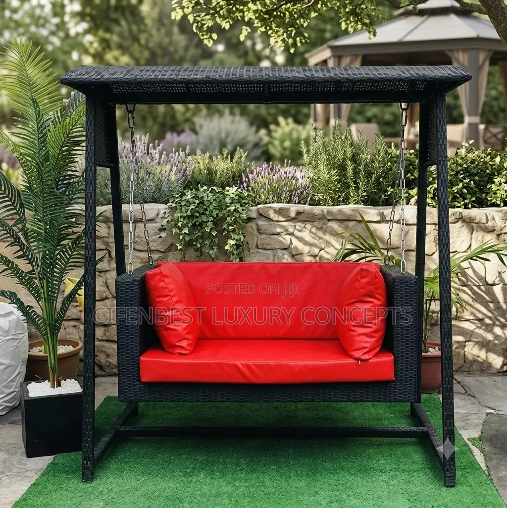 Two Seaters Rattan Swing for Balcony/Patio