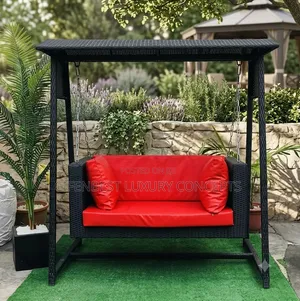 Two Seaters Rattan Swing for Balcony/Patio