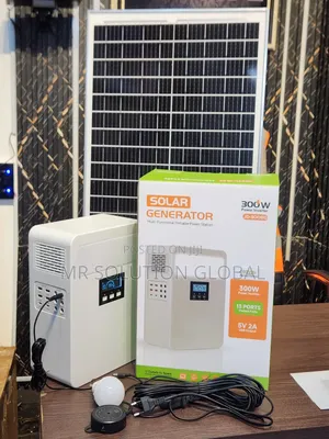 300W Lithium Solar Generator With 50W Panel & Bulb