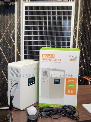 300W Lithium Solar Generator With 50W Panel & Bulb