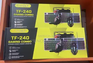 T-Wolf 4in1Gaming Combo,Keyboard,Mouse,Headset and Mouse Pad