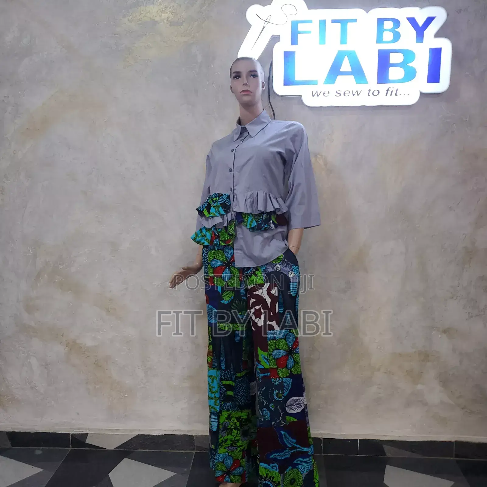 Shirt and Ankara Trouser