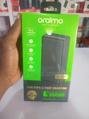 20,000mAh Oraimo Fast Charging Power Bank