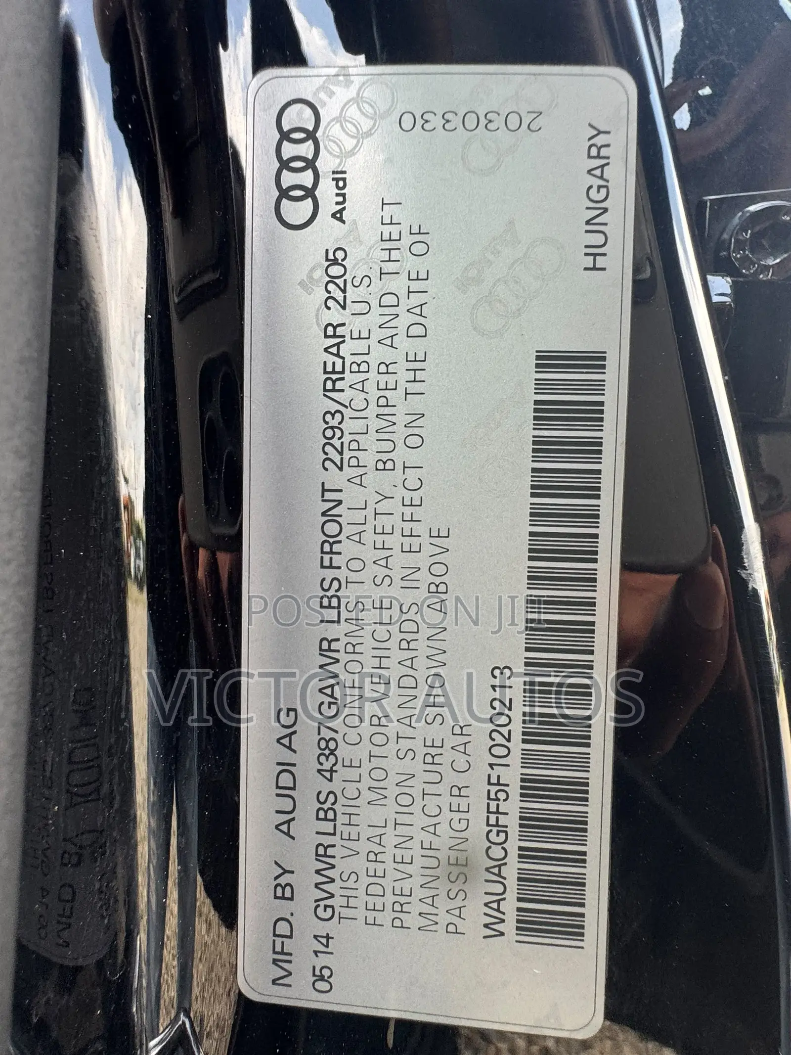 Audi A3 2015 Black