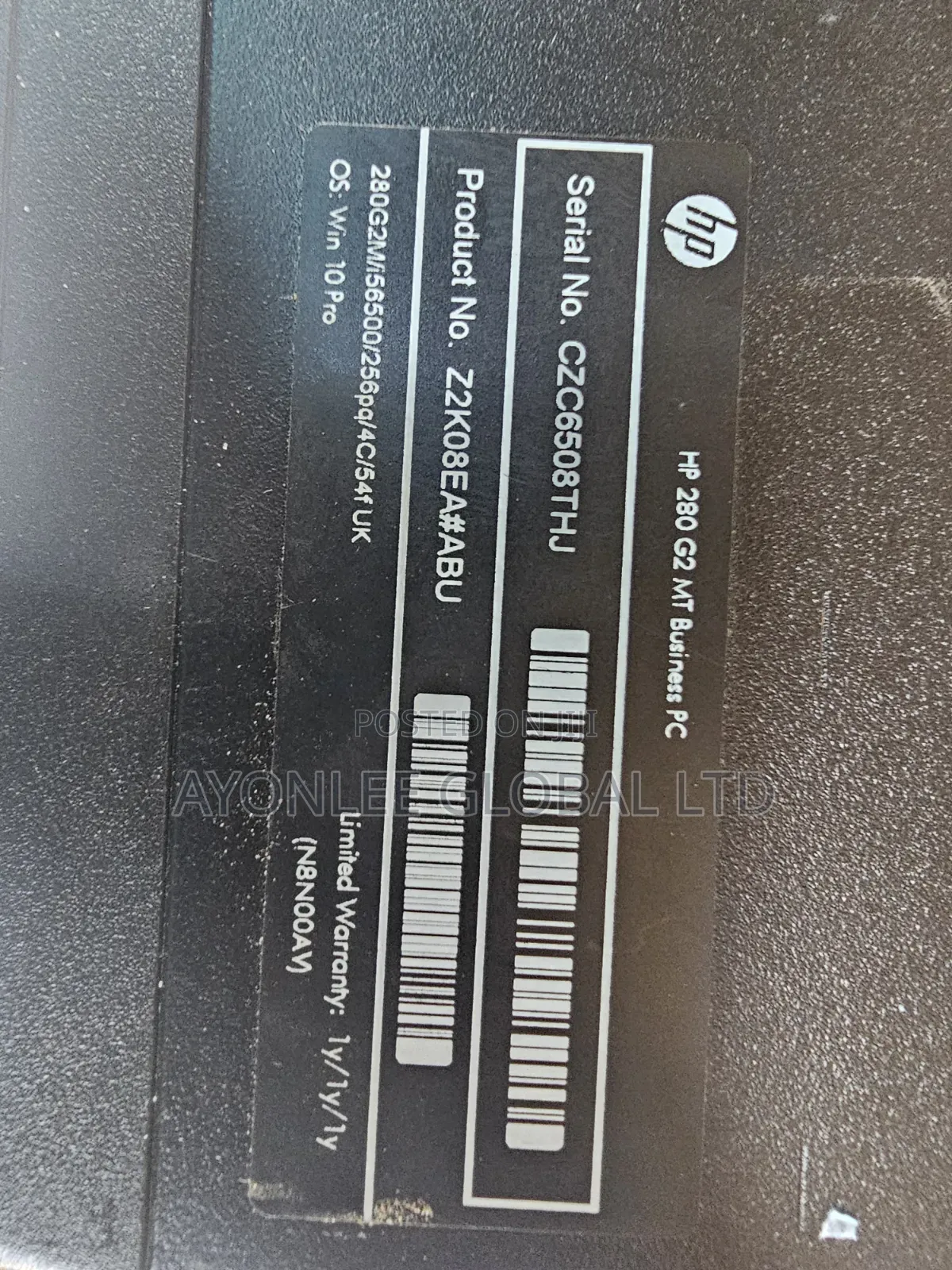 Desktop Computer HP 280 G3 8GB Intel Core i5 SSD 256GB