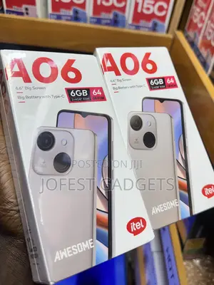 New Itel A06 64 GB Black