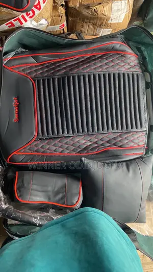Original Seat Cover (Black Touch Red With Massage Threading)