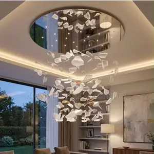 Luxury Nordic Classy LED Rosy Chandelier for Sitting Room, Hotel,