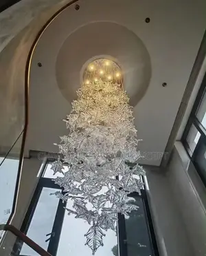 Luxury Nordic Flower Flavor Raindrop LED Chandelier for Hotels, Homes