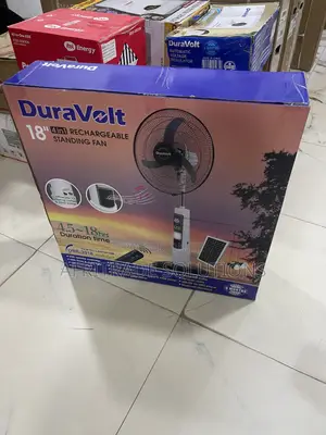 Duravolt 18′′ Solar-Powered Home Standing Fan