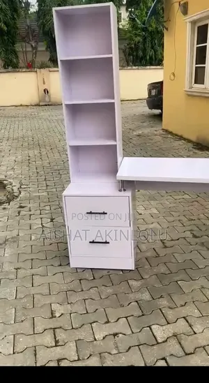 Stylish Study/Office Desk With Bookshelf Drawers