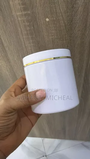 500g Cup White With White Gold Line