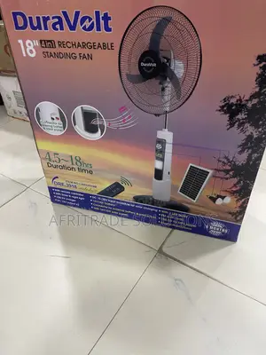 Duravolt 18′′ Rechargeable Fan for Backup Power