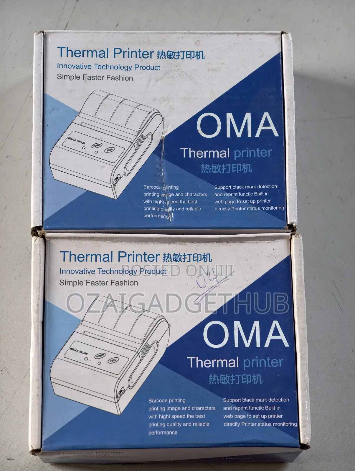 OMA Portable Thermal Printer Bluetooth Mobile Printer