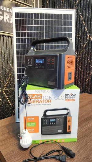 300W Solar Generator With Solar Panel & Emergency Bulb