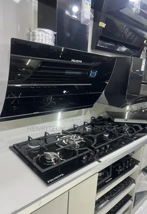 Polystar Ai Voice Plasma Command Range Hood + 90cm 5-Burner Gas Hob