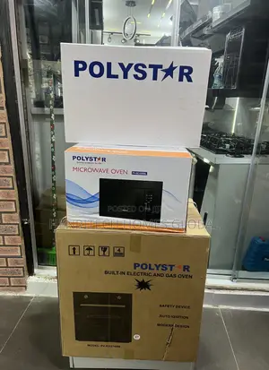 Polystar 20L Built-in Microwave & Electric/Gas Oven With Timer Display