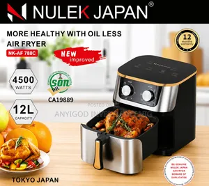 12L Family Size Nulek Air Fryer 4500w
