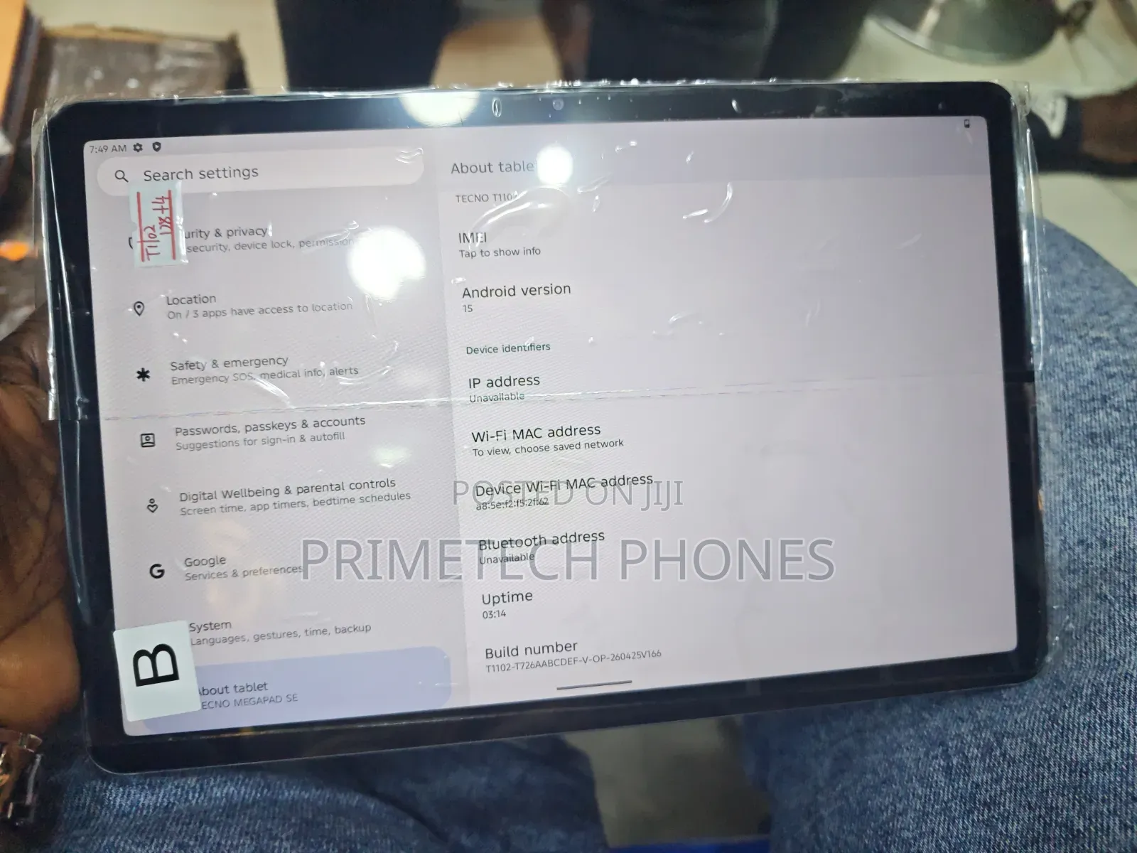 Tecno Megapad SE 128 GB Gray